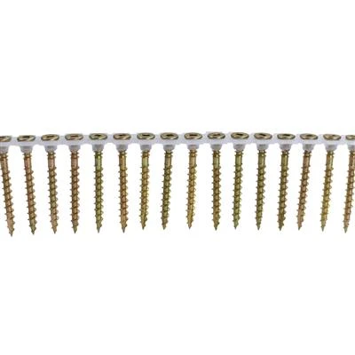 Outlet ❤️ DuraDrive #8 X 1-3/4 In. Yellow Zinc ???? Coated Flat Head Square Drive Coarse Thread Collated Flooring Screws (1,000-Pail) ???? 6 Outlet ❤️ DuraDrive #8 X 1-3/4 In. Yellow Zinc ???? Coated Flat Head Square Drive Coarse Thread Collated Flooring Screws (1,000-Pail) ???? - Image 4