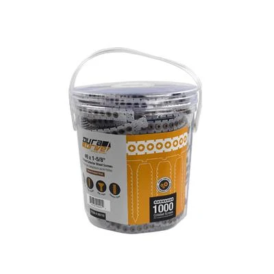 Outlet ???? DuraDrive #8 X 1-5/8 In. Brown Ruspert ???? Coated Flat Head Square Drive Coarse Thread Collated Exterior Wood Screws (1,000-Pail) ???? 3 Outlet ???? DuraDrive #8 X 1-5/8 In. Brown Ruspert ???? Coated Flat Head Square Drive Coarse Thread Collated Exterior Wood Screws (1,000-Pail) ????