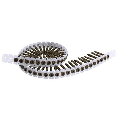 Outlet ???? DuraDrive #8 X 1-5/8 In. Brown Ruspert ???? Coated Flat Head Square Drive Coarse Thread Collated Exterior Wood Screws (1,000-Pail) ???? 5 Outlet ???? DuraDrive #8 X 1-5/8 In. Brown Ruspert ???? Coated Flat Head Square Drive Coarse Thread Collated Exterior Wood Screws (1,000-Pail) ???? - Image 3