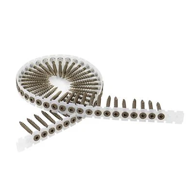 New ???? DuraDrive #8 X 1-5/8 In. Brown Ruspert ???? Coated Flat Head Square Drive Coarse Thread Collated Exterior Wood Screws (1,000-Box) ???? 4 New ???? DuraDrive #8 X 1-5/8 In. Brown Ruspert ???? Coated Flat Head Square Drive Coarse Thread Collated Exterior Wood Screws (1,000-Box) ???? - Image 2