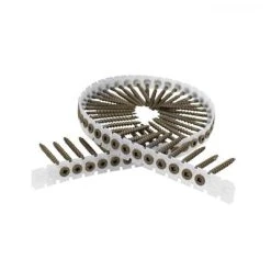 Alternative view of Wholesale ???? DuraDrive #8 X 2 In. Brown Ruspert ???? Coated Flat Head Square Drive Coarse Thread Collated Exterior Wood Screws (1,000-Box) ✨