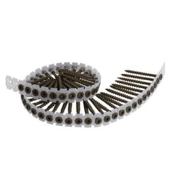 Coupon ???? DuraDrive #8 X 2-1/2 In. Brown Ruspert ???? Coated Flat Head Square Drive Coarse Thread Collated Exterior Wood Screws (800-Pail) ???? -Owens Corning Shop 26714 3