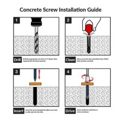 Best Sale ???? DuraDrive 3/16 In. X 1-3/4 In. Blue Ruspert ???? Coated Flat Head Square Drive Concrete Screw (100-Pack) ⌛ 7 Best Sale ???? DuraDrive 3/16 In. X 1-3/4 In. Blue Ruspert ???? Coated Flat Head Square Drive Concrete Screw (100-Pack) ⌛ -Owens Corning Shop 26738 3