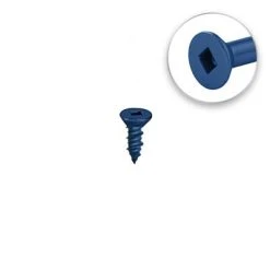 Alternative view of Coupon ✨ DuraDrive 1/4 In. X 1-1/4 In. Blue Ruspert ???? Coated Flat Head Square Drive Concrete Screw (100-Pack) ????