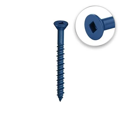 Wholesale ???? DuraDrive 1/4 In. X 4 In. Blue Ruspert ???? Coated Flat Head Square Drive Concrete Screw (50-Pack) ???? 4 Wholesale ???? DuraDrive 1/4 In. X 4 In. Blue Ruspert ???? Coated Flat Head Square Drive Concrete Screw (50-Pack) ???? - Image 2