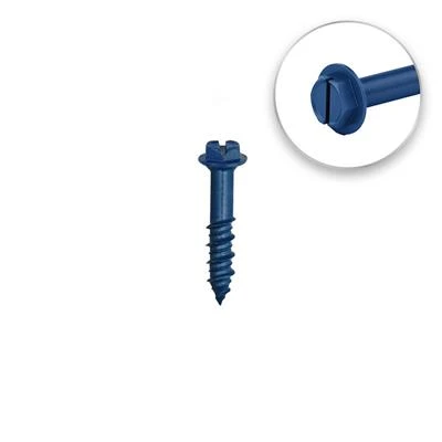 Discount ⌛ DuraDrive 3/16 In. X 2-1/4 In. Blue Ruspert ???? Coated Hex Washer Head Slot Drive Concrete Screw (100-Pack) ???? 4 Discount ⌛ DuraDrive 3/16 In. X 2-1/4 In. Blue Ruspert ???? Coated Hex Washer Head Slot Drive Concrete Screw (100-Pack) ???? - Image 2