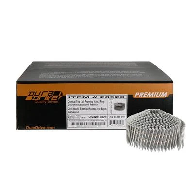 Buy ???? DuraDrive 1-3/4 In. X 0.083 Dacromet Galvanized Ring Shank Coil Framing Conical Nails (9,020 Per Box) ???? 4 Buy ???? DuraDrive 1-3/4 In. X 0.083 Dacromet Galvanized Ring Shank Coil Framing Conical Nails (9,020 Per Box) ???? - Image 2