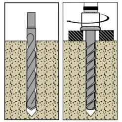 Promo 🤩 DEWALT PFM1411060 1/4 In. X 2-1/4 In. Screw-Bolt+ High Performance Screw Anchor (100-Pack) ✨ -Owens Corning Shop 27757 3