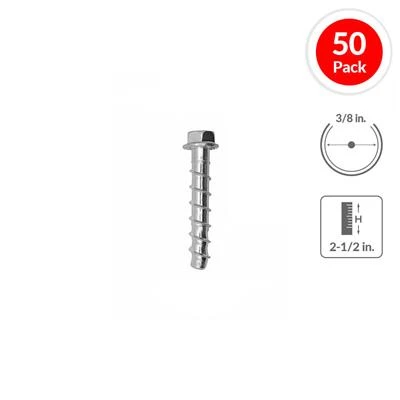 Coupon ⌛ DEWALT PFM1411220 3/8 In. X 2-1/2 In. Screw-Bolt+ High Performance Screw Anchor (50-Pack) ⌛ 3 Coupon ⌛ DEWALT PFM1411220 3/8 In. X 2-1/2 In. Screw-Bolt+ High Performance Screw Anchor (50-Pack) ⌛