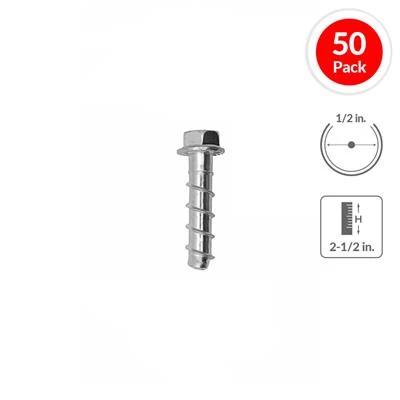 Flash Sale ???? DEWALT PFM1411360 1/2 In. X 2-1/2 In. Screw-Bolt+ High Performance Screw Anchor (50-Pack) ???? 3 Flash Sale ???? DEWALT PFM1411360 1/2 In. X 2-1/2 In. Screw-Bolt+ High Performance Screw Anchor (50-Pack) ????