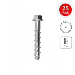 Cheap ๐งจ DEWALT PFM1411600 5/8 In. X 5 In. Screw-Bolt+ High Performance Screw Anchor (25-Pack) ๐