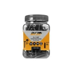Outlet ✔️ DuraDrive #8 X 1-5/8 In. Grey ???? Coated Flat Head Phillips Drive Type 2 Spoon Point Cement Board Screws (150-Jug) ????