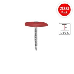 Brand new ???? DuraDrive 1-1/2 In. Plastic Cap Spiral Shank Insulation Nails (2,000-Box) ✨