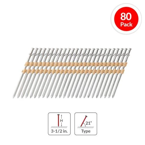 Promo ๐ Metabo HPT 50312-16D 3-1/2 In. 21-Degree Plastic Strip Duplex/Double Head Nails (2,000-Box) ๐ 3 Promo ๐ Metabo HPT 50312-16D 3-1/2 In. 21-Degree Plastic Strip Duplex/Double Head Nails (2,000-Box) ๐