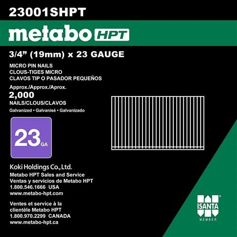 Outlet ???? Metabo HPT 23001SHPT 3/4 In. 23-Gauge Galvanized Headless Micro Pin Nails (2,000-Pack) ✔️ 5 Outlet ???? Metabo HPT 23001SHPT 3/4 In. 23-Gauge Galvanized Headless Micro Pin Nails (2,000-Pack) ✔️ - Image 3