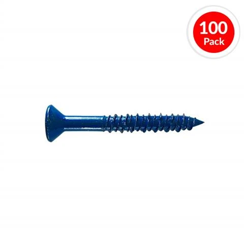 Cheap ???? H Paulin 537-809 1/4 In. X 2-3/4 In. Blue Flat Head Square Drive Concrete Screw (100-Pack) ✔️ 3 Cheap ???? H Paulin 537-809 1/4 In. X 2-3/4 In. Blue Flat Head Square Drive Concrete Screw (100-Pack) ✔️